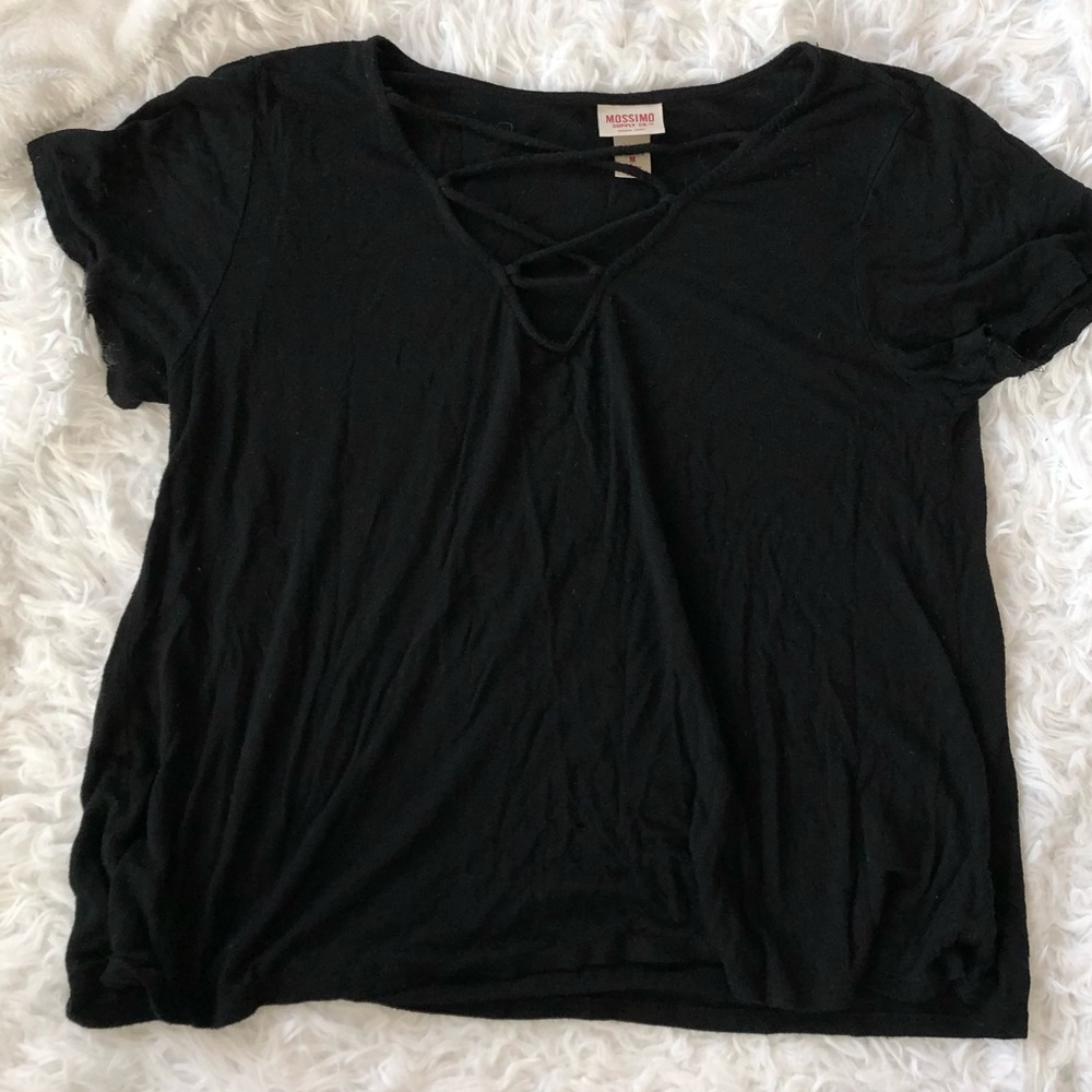 Mossimo Lace-Up T-Shirt